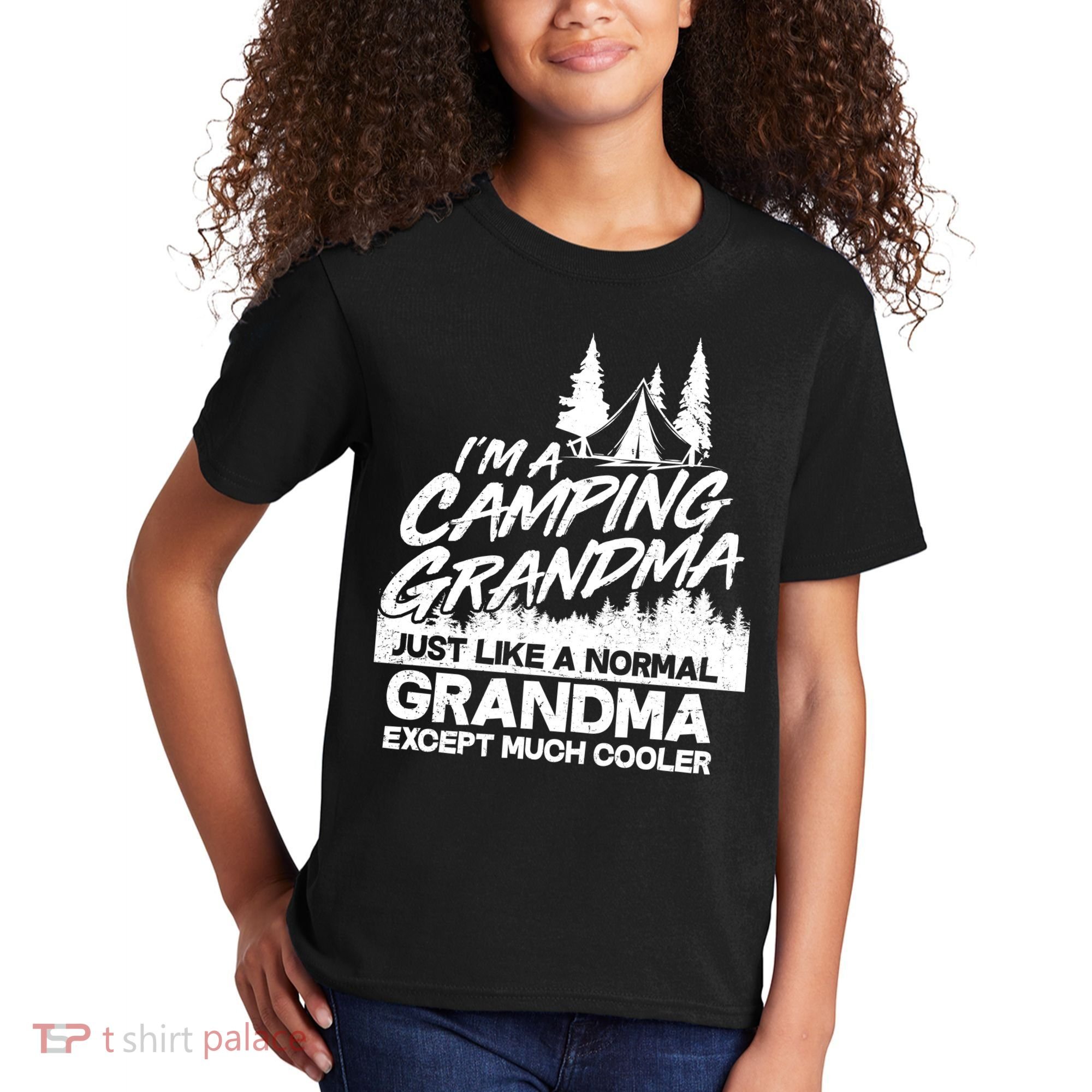 Camping Grandma Kids T-Shirt