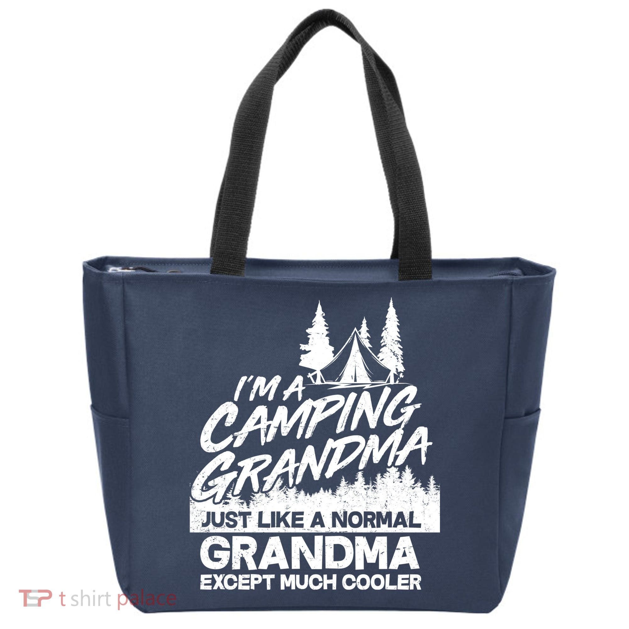 Camping Grandma Tote Bag
