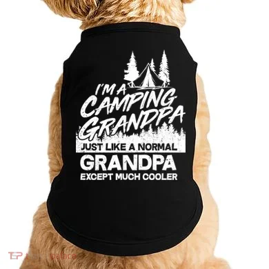 Camping Grandpa Doggie Tank