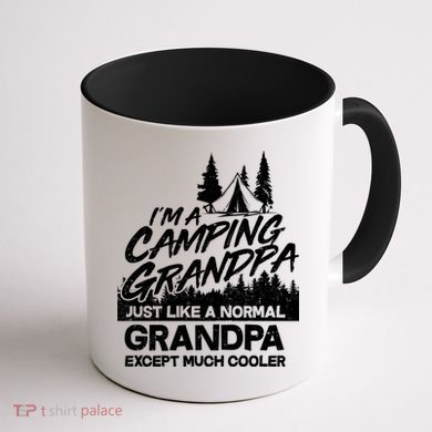 Camping Grandpa Coffee Mug back