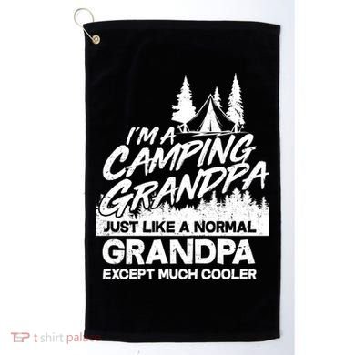 Camping Grandpa Golf Towel