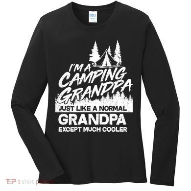 Camping Grandpa Women's Long Sleeve Shirt