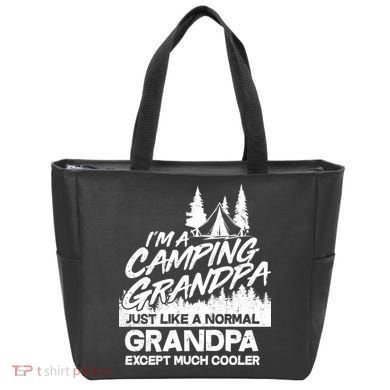 Camping Grandpa Tote Bag