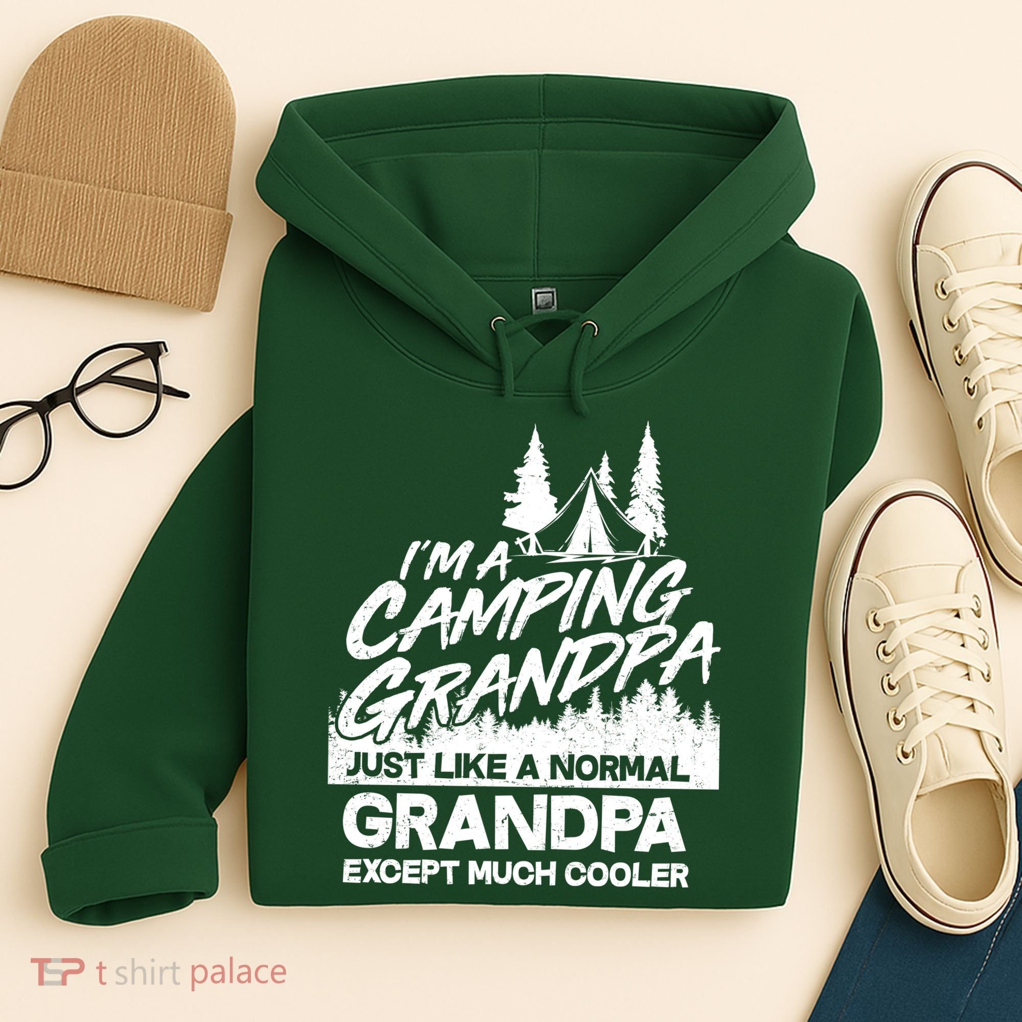 Camping Grandpa Hoodie