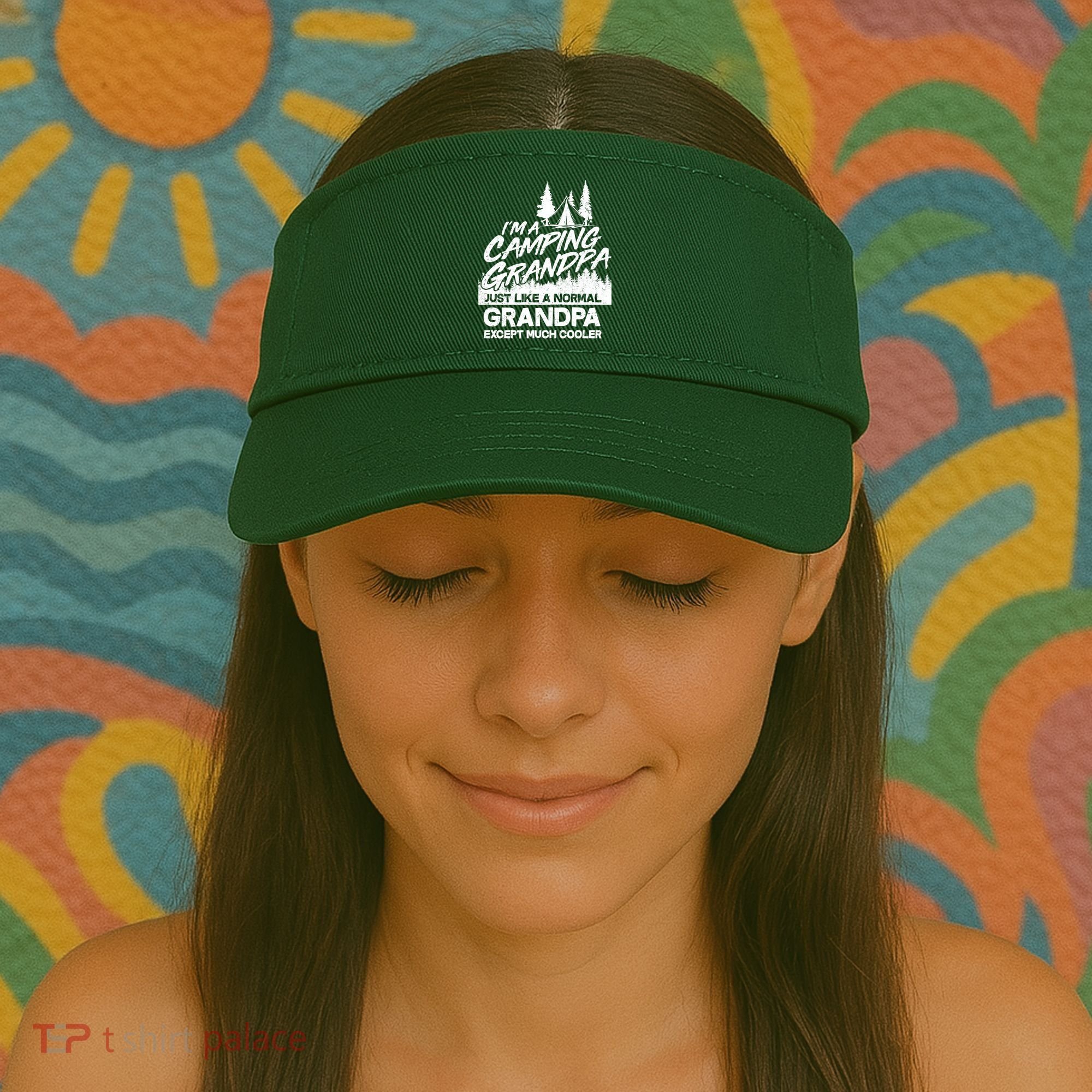 Camping Grandpa Visor