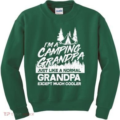 Camping Grandpa Kids Sweatshirt