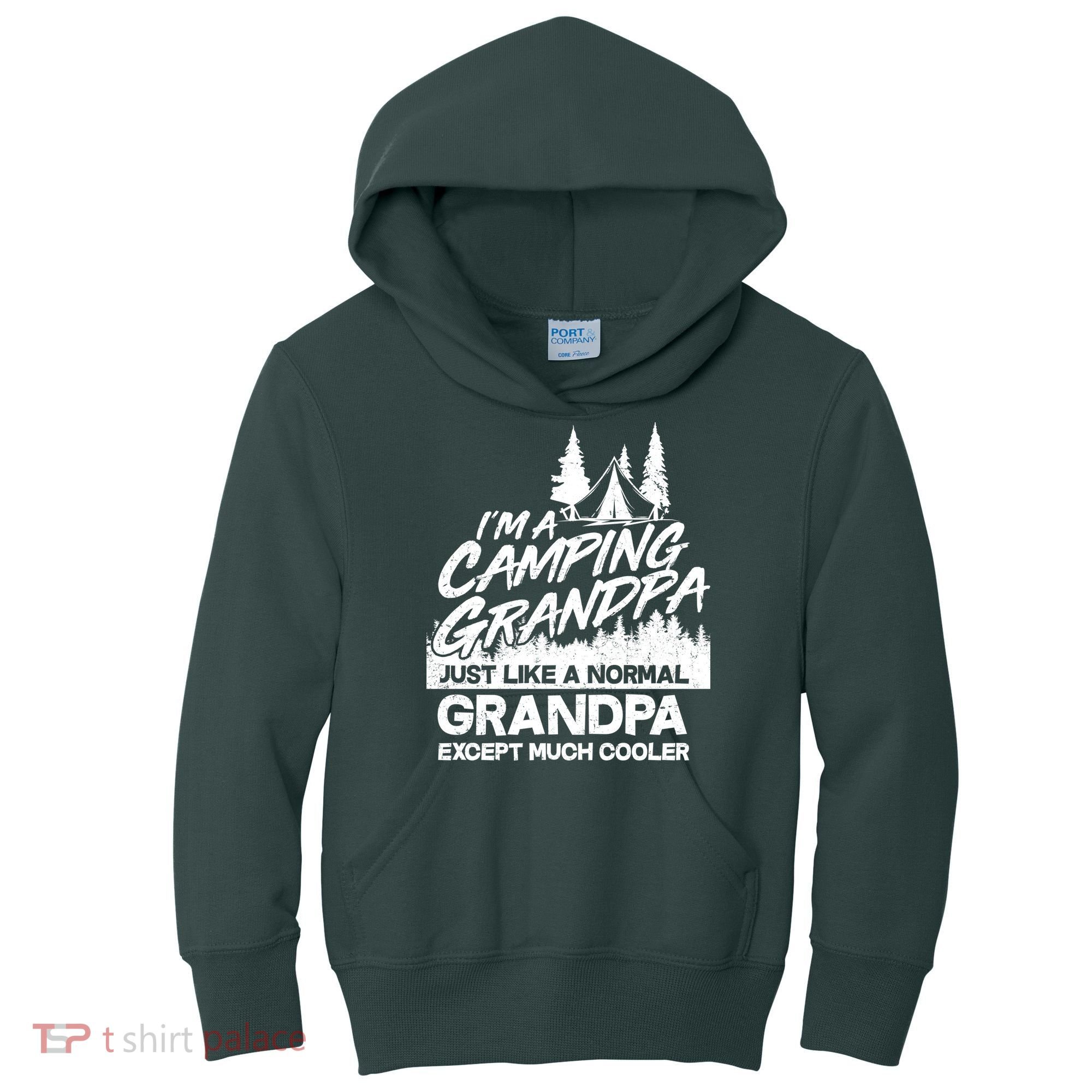 Camping Grandpa Kids Hoodie