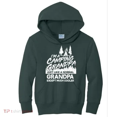 Camping Grandpa Kids Hoodie