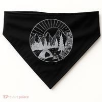 Camping I Hate People USA-Made Doggie Bandana thumb 0