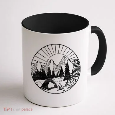 Camping I Hate People Coffee Mug back