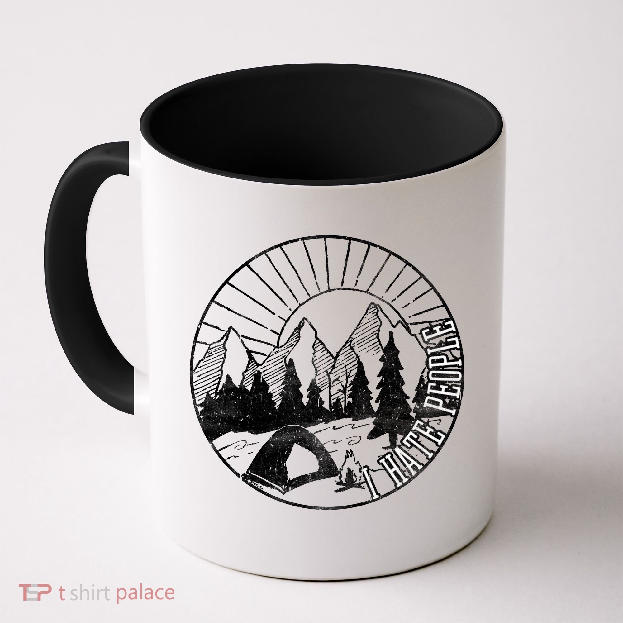Camping I Hate People Coffee Mug