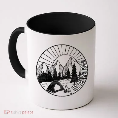 Camping I Hate People Coffee Mug