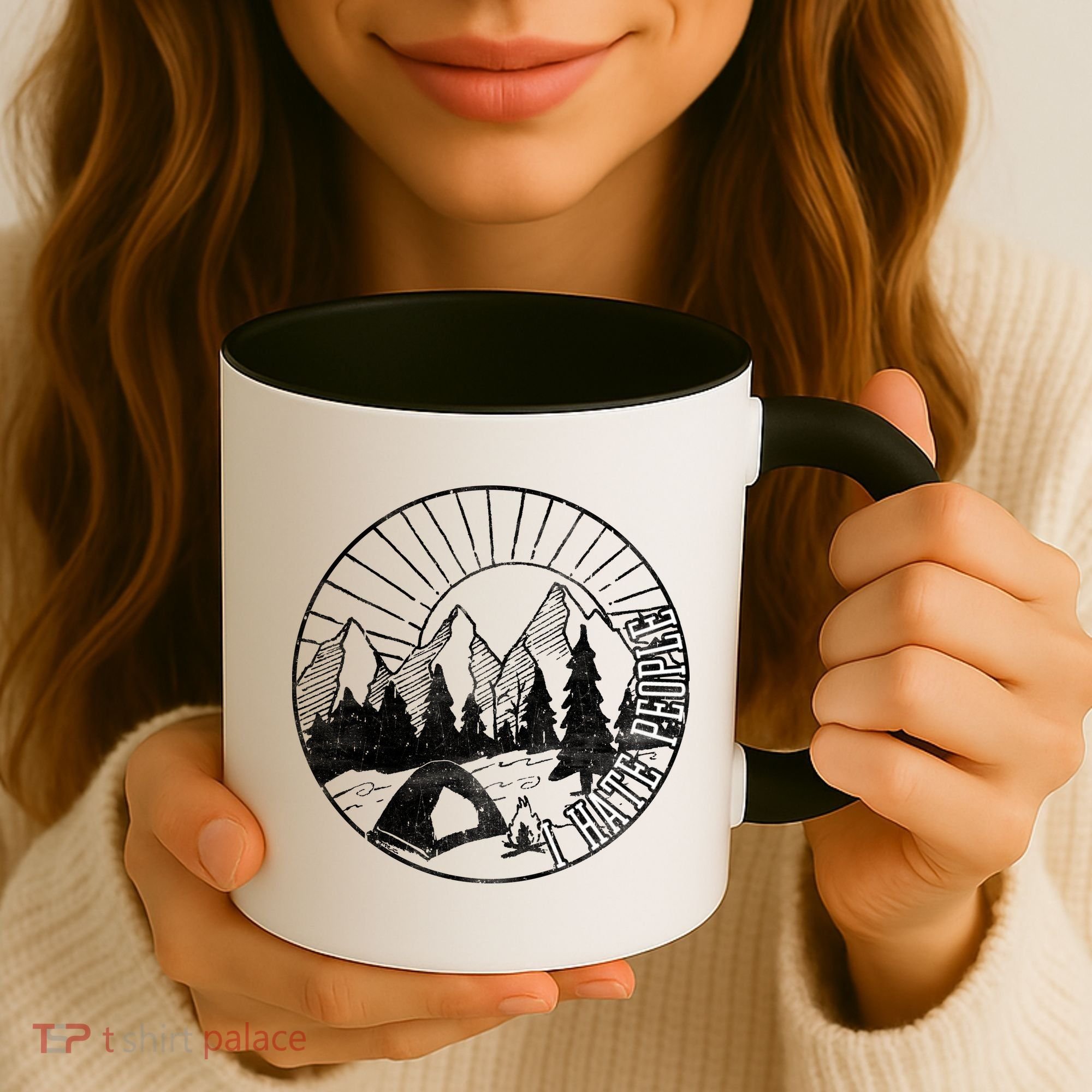 Camping I Hate People Coffee Mug