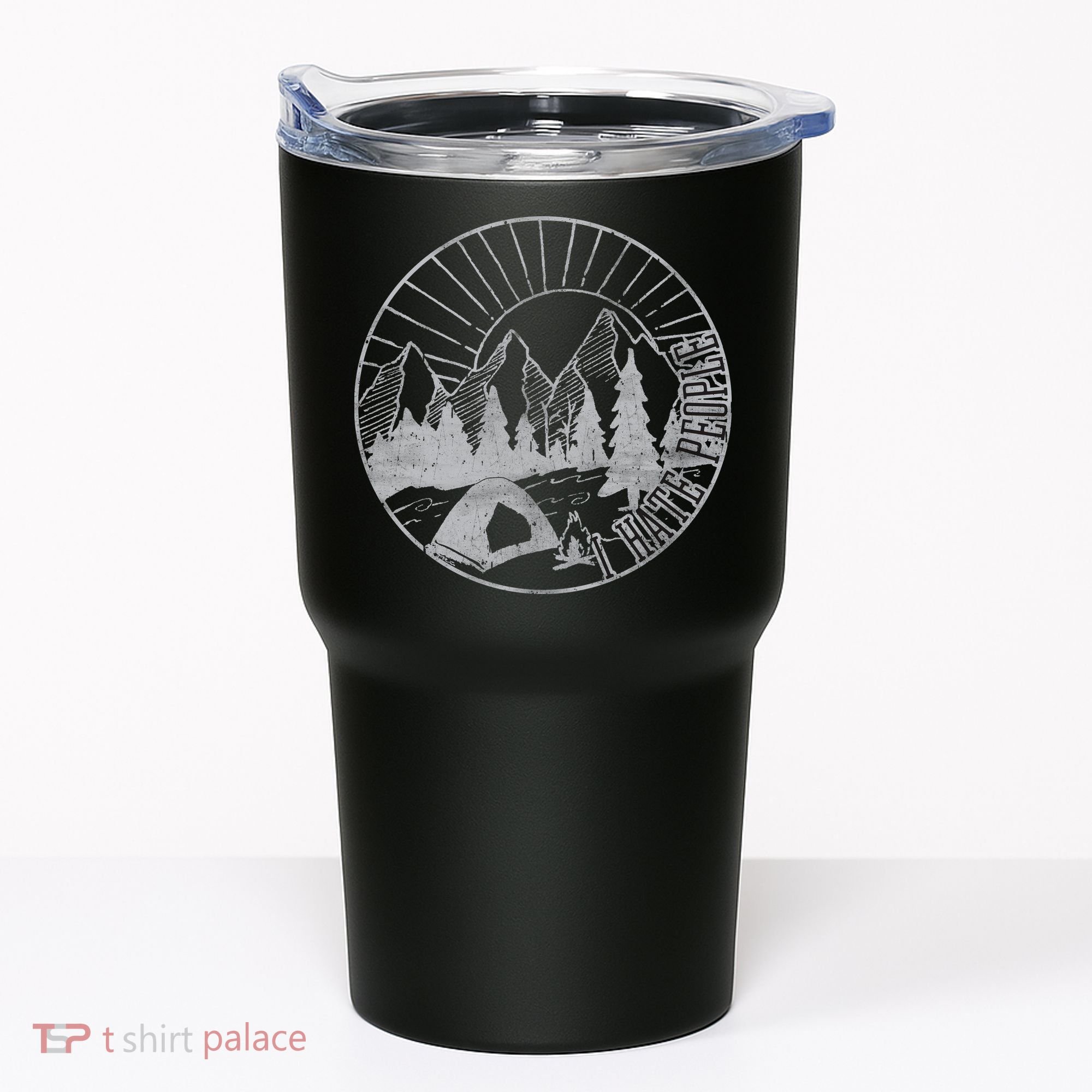 Camping I Hate People Tumbler