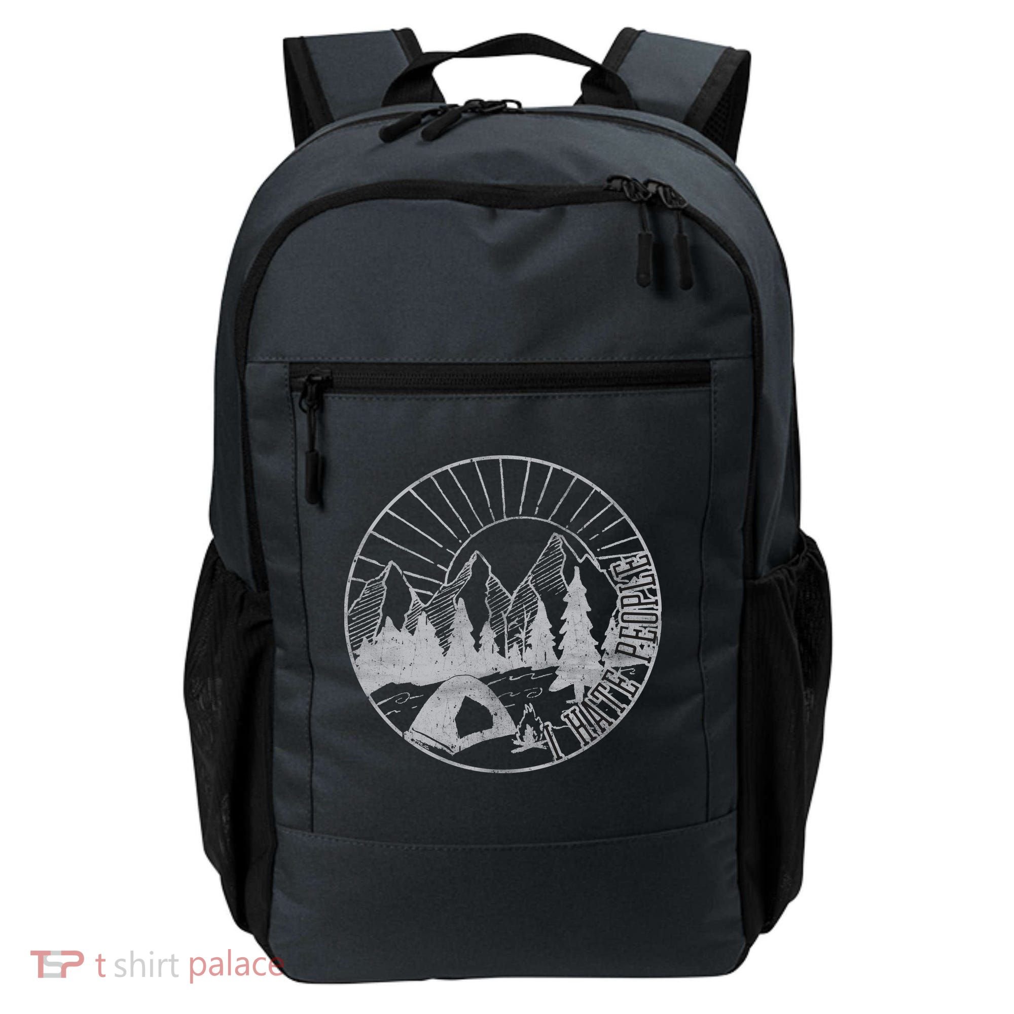 Camping I Hate People Backpack