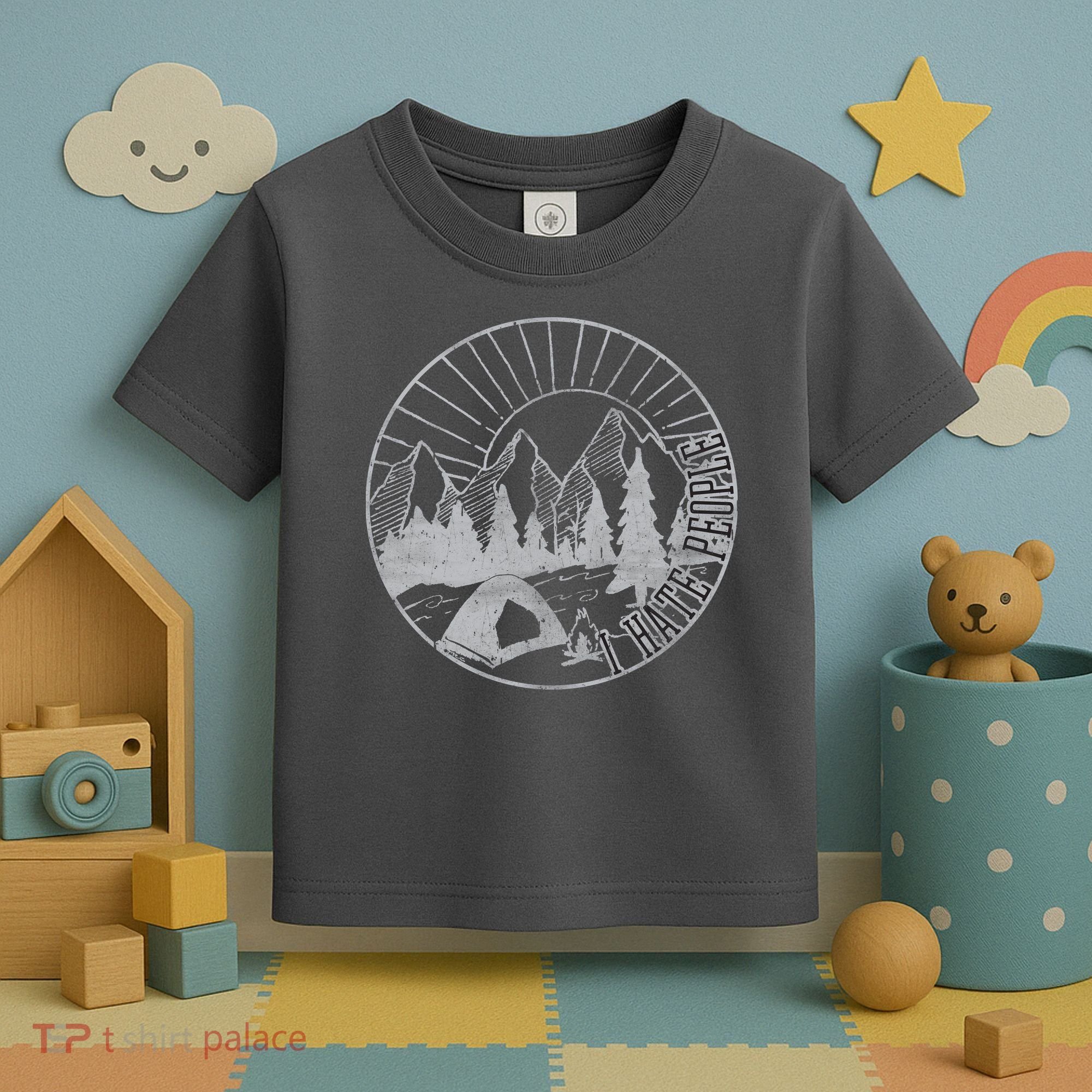 Camping I Hate People Toddler T-Shirt