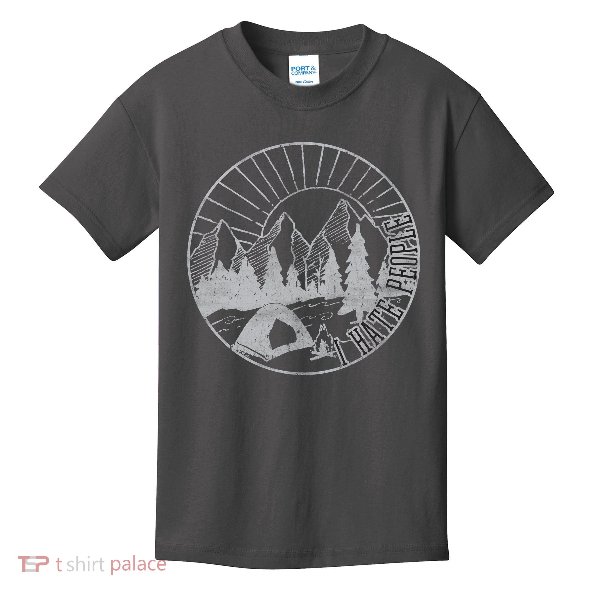Camping I Hate People Kids T-Shirt