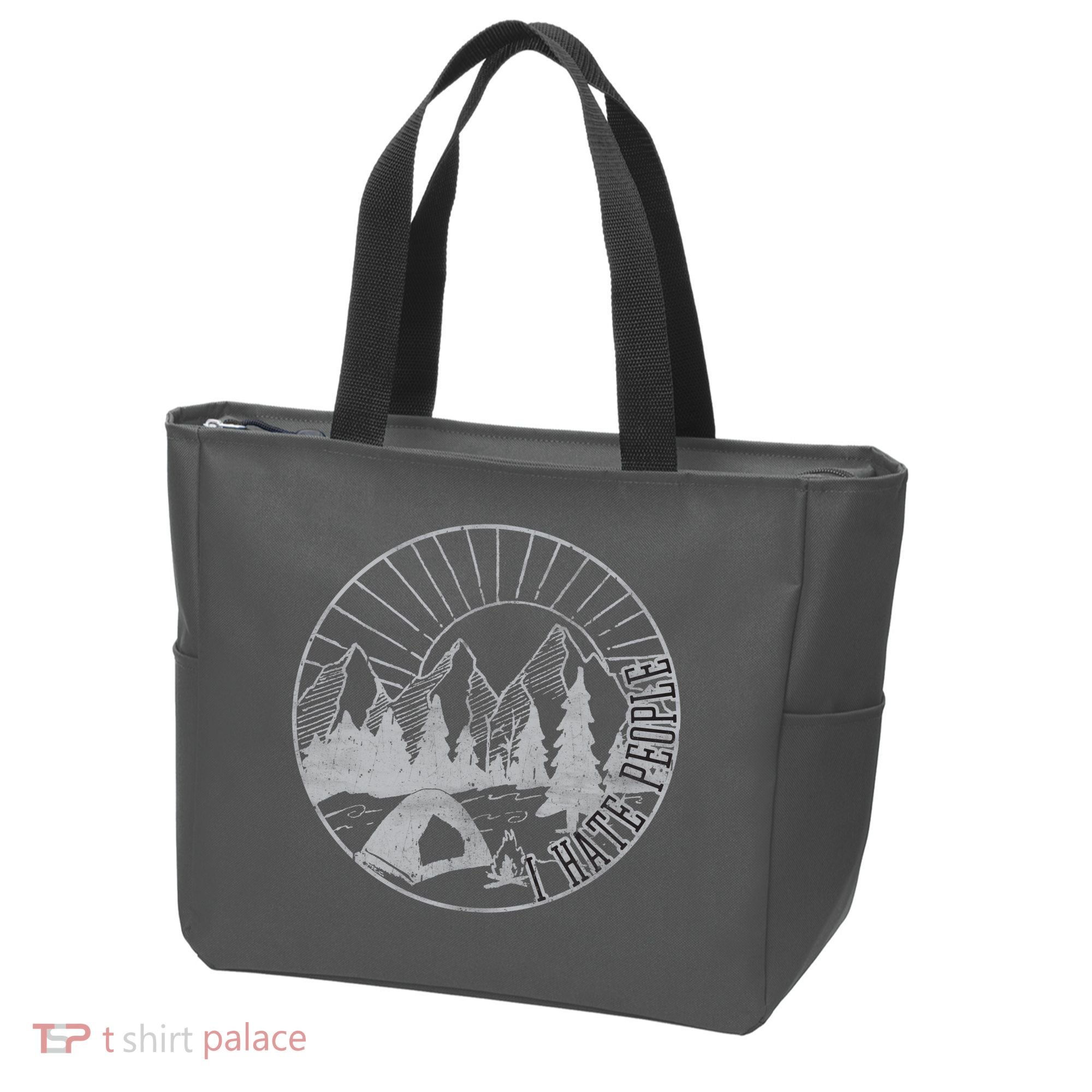 Camping I Hate People Tote Bag