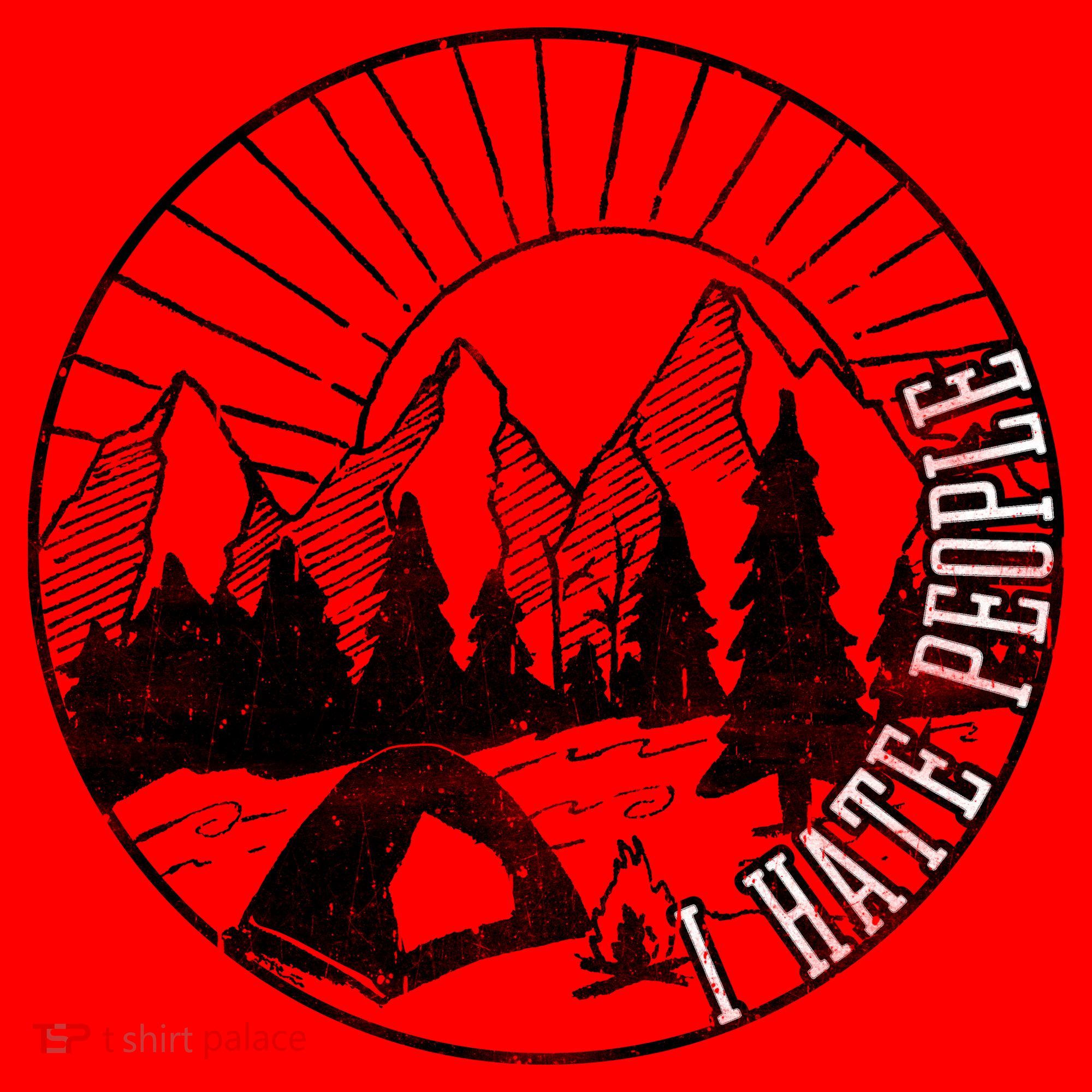Camping I Hate People Santa Hat