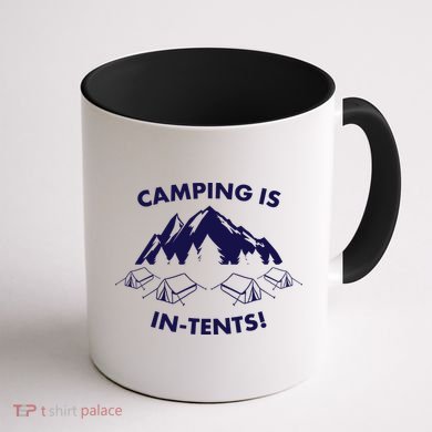 Camping Is In Tents Intents Funny  Coffee Mug back