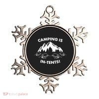 Camping Is In Tents Intents Funny  Ornament thumb 0