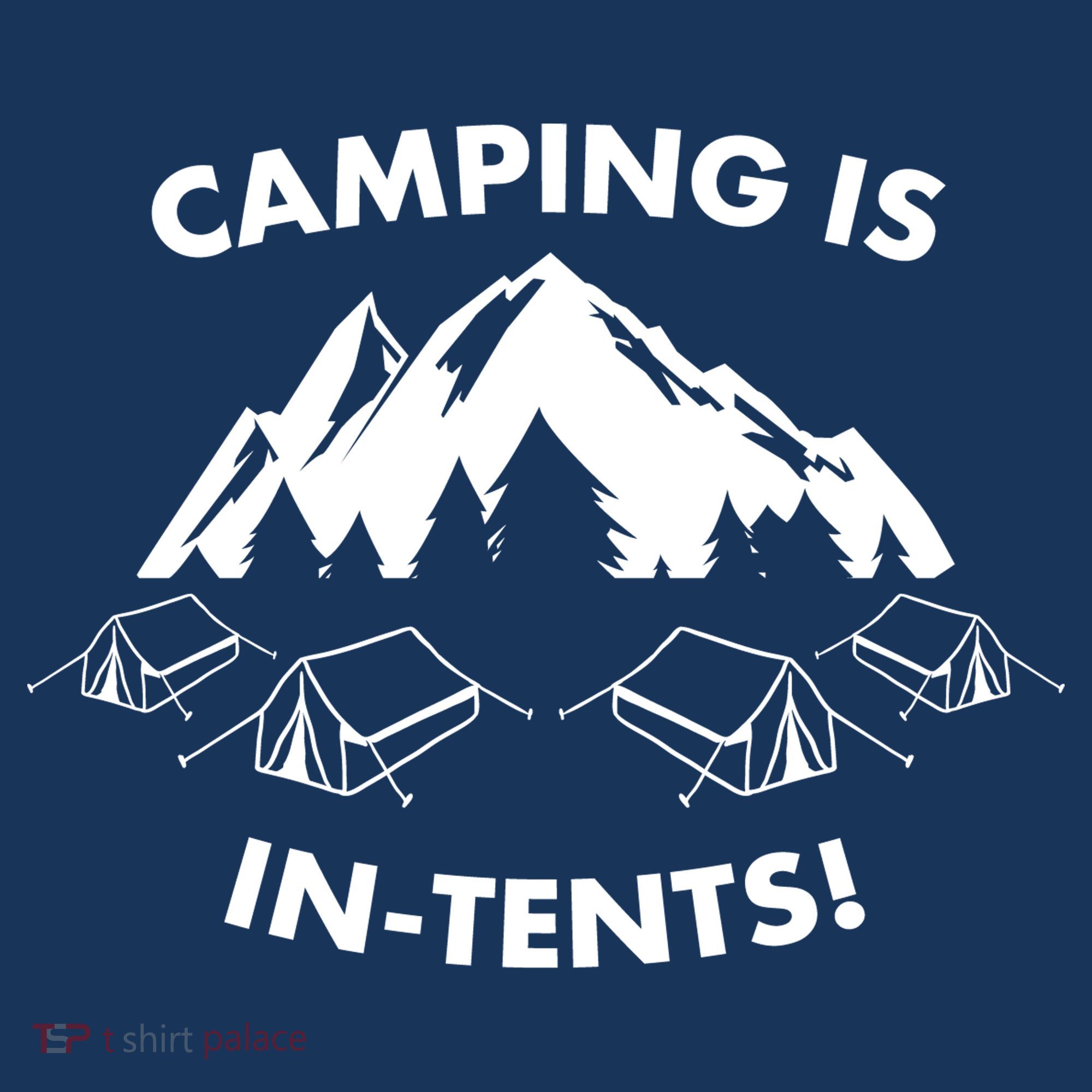 Camping Is In Tents Intents Funny  Apron