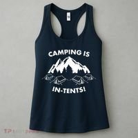 Camping Is In Tents Intents Funny  Women's Tank Top thumb 3