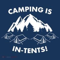 Camping Is In Tents Intents Funny  Kids Sweatshirt thumb 2