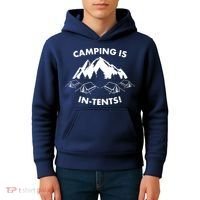 Camping Is In Tents Intents Funny  Kids Hoodie thumb 4