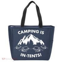 Camping Is In Tents Intents Funny  Tote Bag thumb 0
