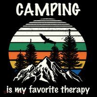 Camping Is My Therapy Backpack thumb 2