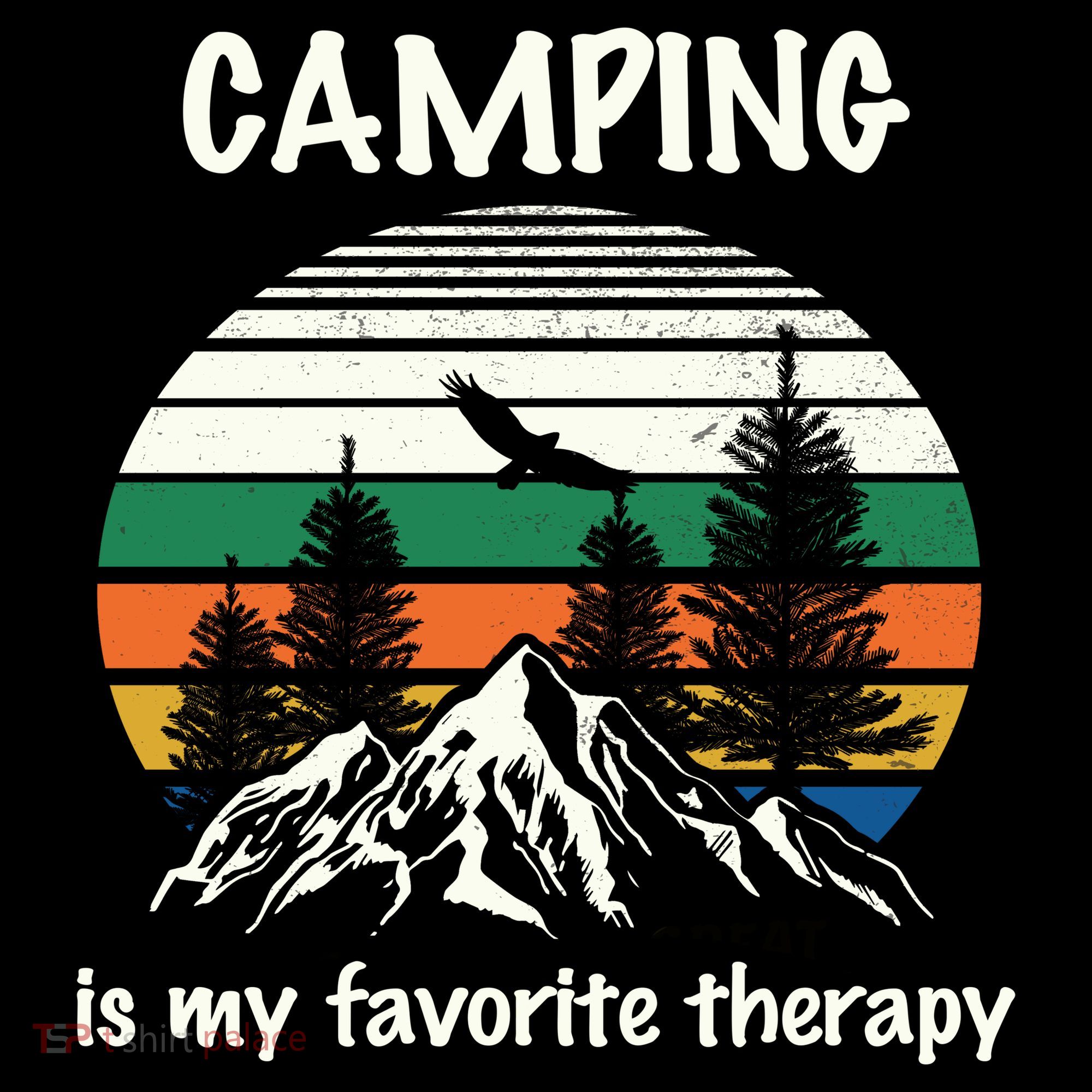 Camping Is My Therapy Backpack