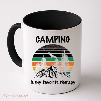 Camping Is My Therapy Coffee Mug
