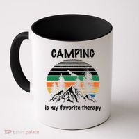Camping Is My Therapy Coffee Mug thumb 0
