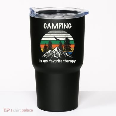 Camping Is My Therapy Tumbler