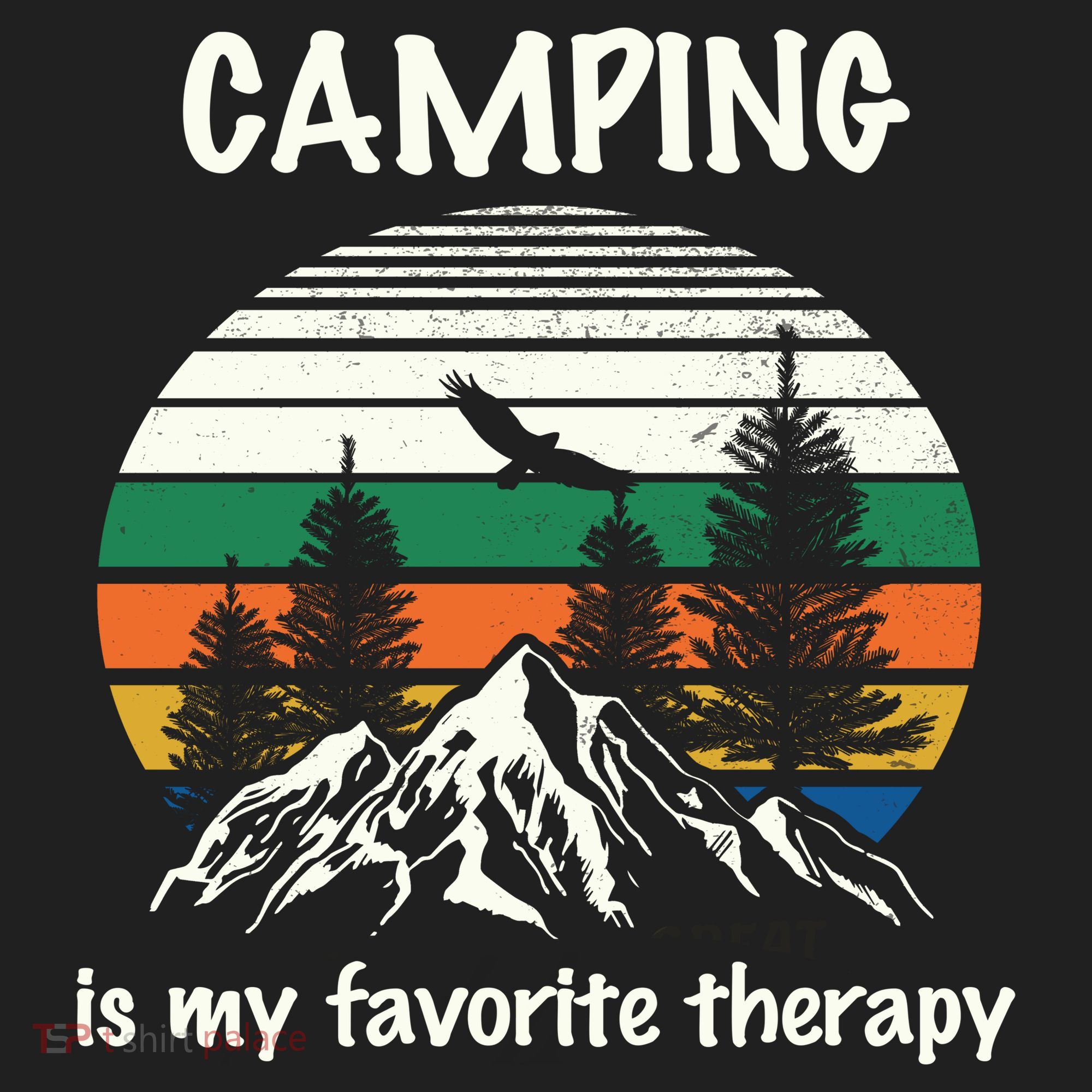 Camping Is My Therapy Tumbler