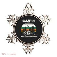 Camping Is My Therapy Ornament thumb 0