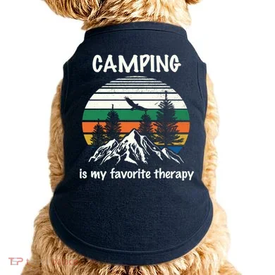 Camping Is My Therapy Doggie Tank