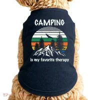 Camping Is My Therapy Doggie Tank thumb 0