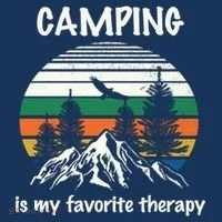 Camping Is My Therapy Doggie Tank thumb 4