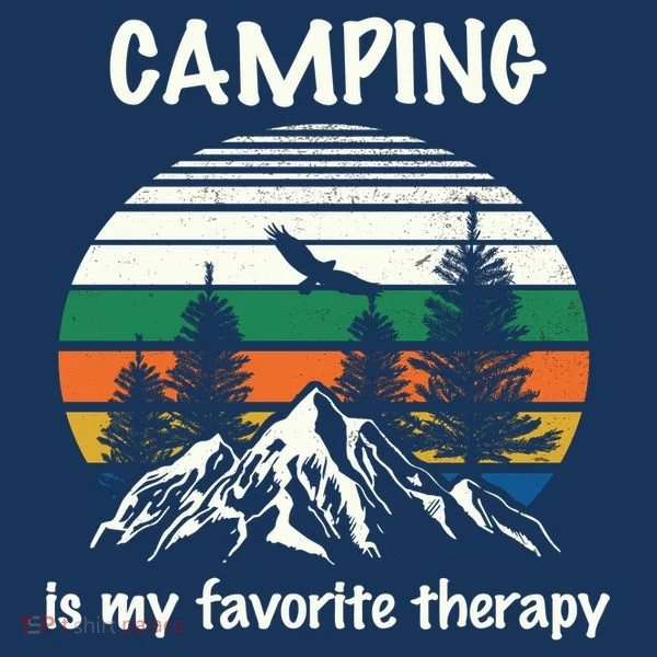 Camping Is My Therapy Doggie Tank