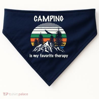 Camping Is My Therapy USA-Made Doggie Bandana