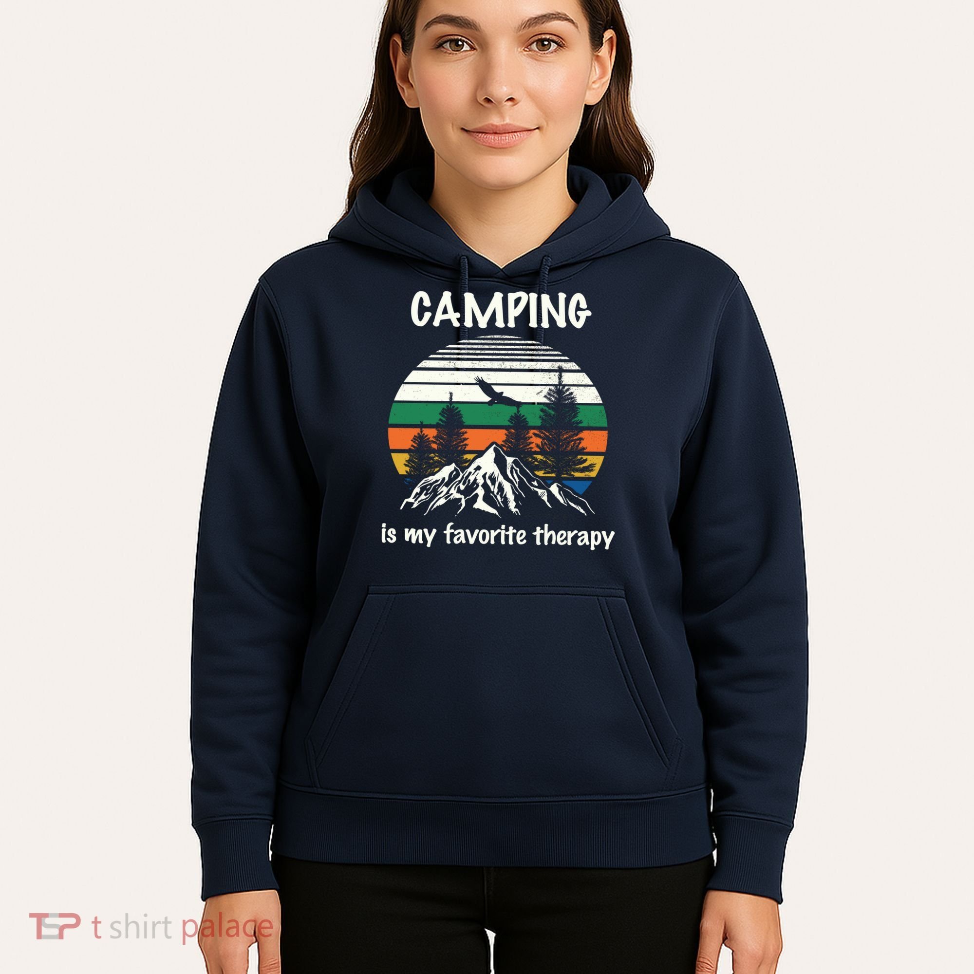 Camping Is My Therapy Hoodie