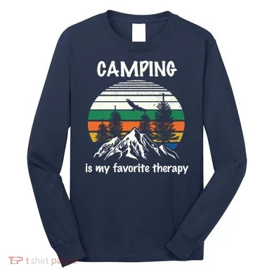 Camping Is My Therapy Long Sleeve Shirt