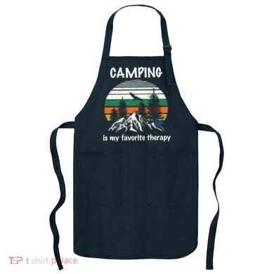 Camping Is My Therapy Apron
