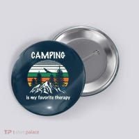 Camping Is My Therapy Button thumb 0