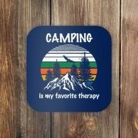Camping Is My Therapy Coaster thumb 0