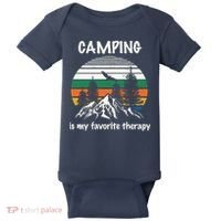 Camping Is My Therapy Baby Bodysuit thumb 0