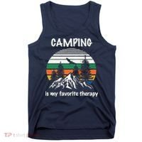 Camping Is My Therapy Tank Top thumb 0