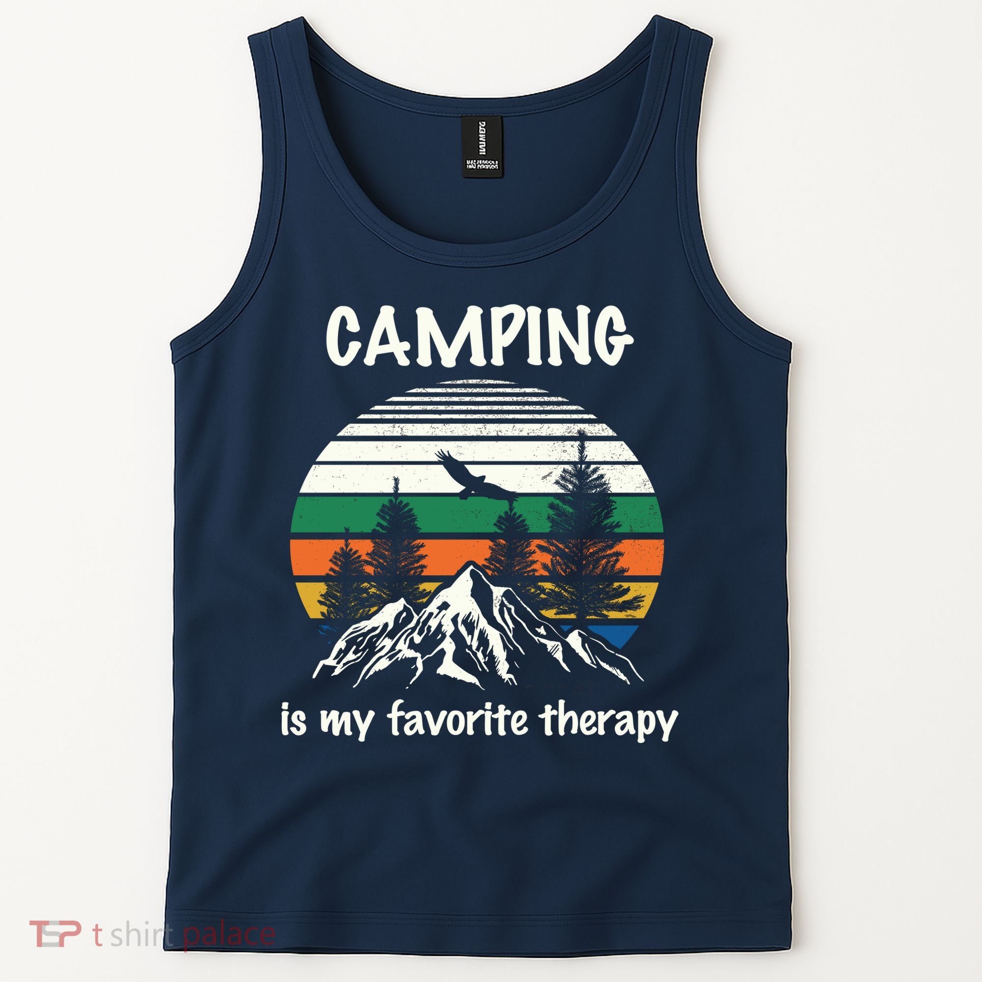 Camping Is My Therapy Tank Top